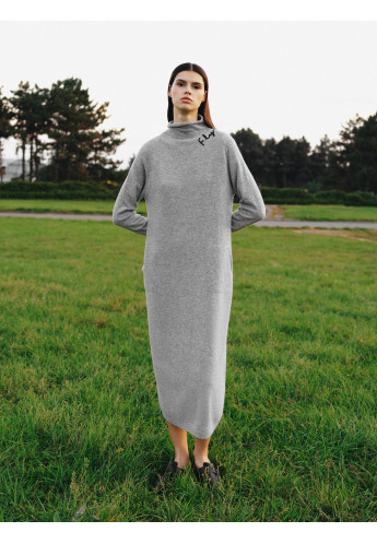 Grey Maxi Dress From "Birds" Collection