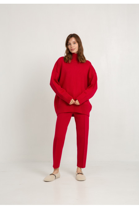 Штани з вовни азалія