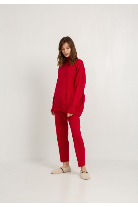 Штани з вовни азалія