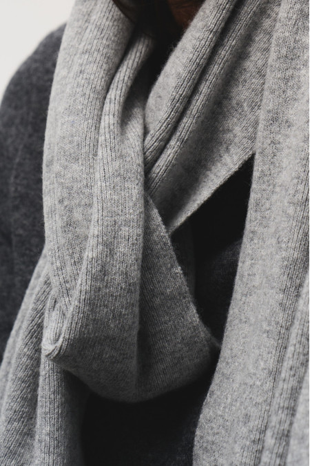 Grey Lambswool Scarf Grey Lambswool Scarf