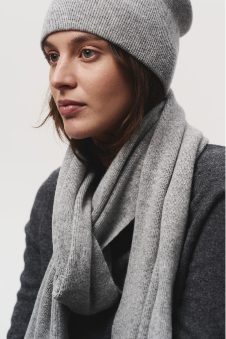 Grey Lambswool Scarf Grey Lambswool Scarf