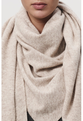 Хустка з м'якої вовни ягняти бежева