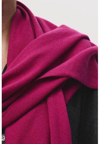 Хустка з м'якої вовни мериноса фуксія