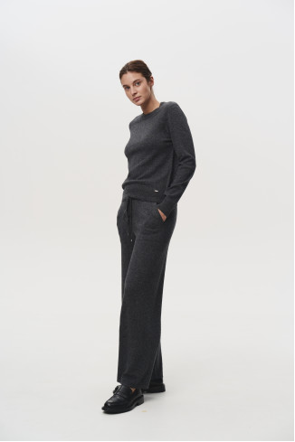 Dark Grey Lambswool Trousers