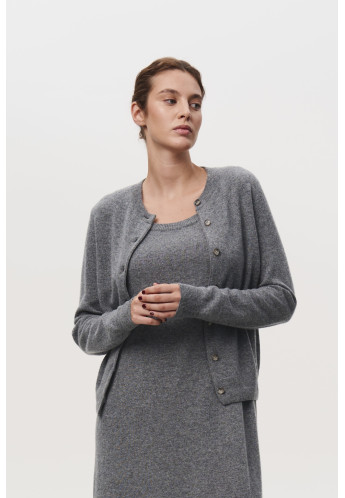 Базовий жакет з вовни ягнят сірий