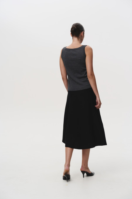 Спідниця з вовни мериноса чорна Спідниця з вовни мериноса чорна