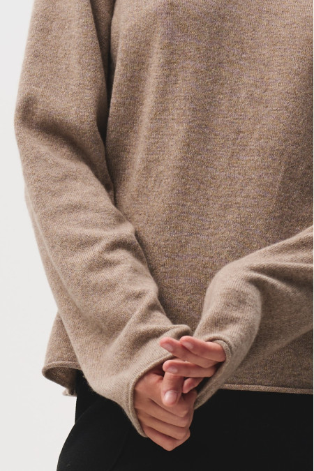 Beige 100% Cashmere Jumper