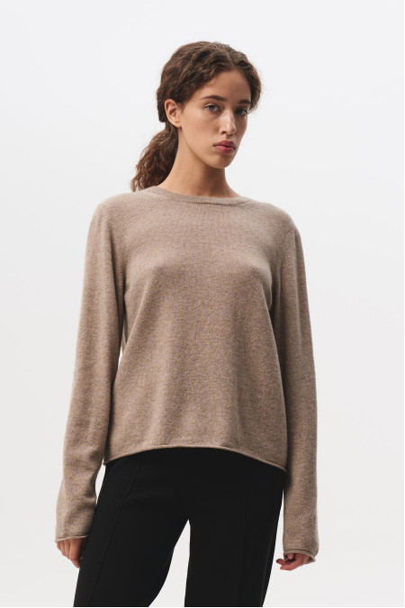 Beige 100% Cashmere Jumper