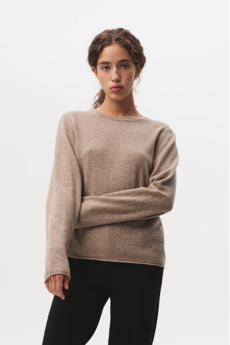 Beige 100% Cashmere Jumper
