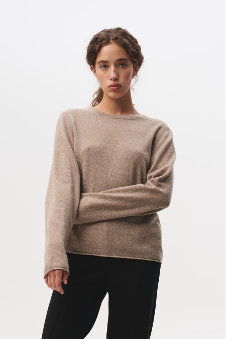 Beige 100% Cashmere Jumper