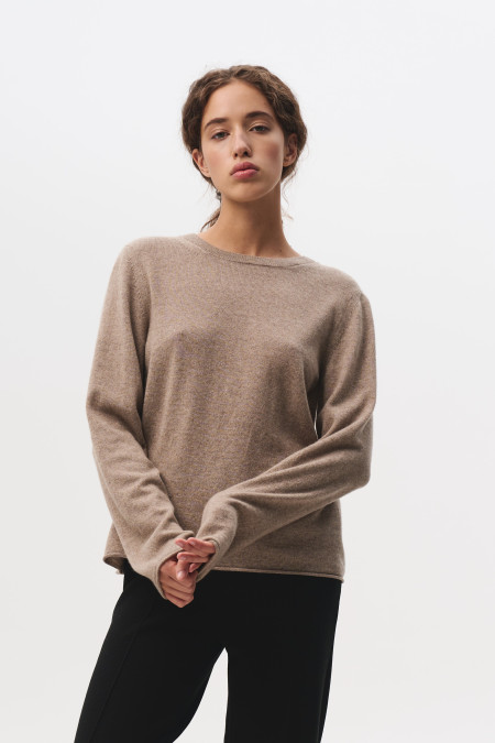 Beige 100% Cashmere Jumper