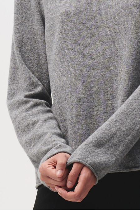 Gray 100% Cashmere Jumper