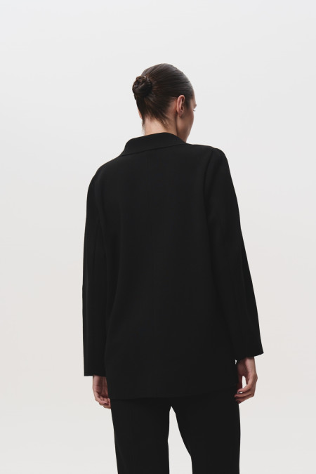 Піджак прямого силуету чорний