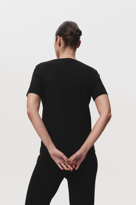 Базовий джемпер з віскози чорний