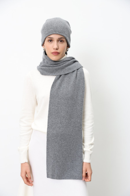 Grey Lambswool Scarf Grey Lambswool Scarf