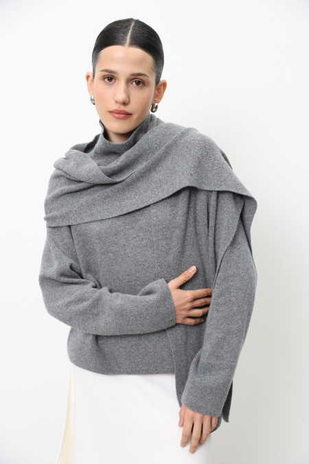 Grey Lambswool Scarf Grey Lambswool Scarf