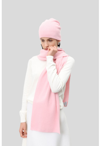 Шарф з м'якої вовни ягня рожевий