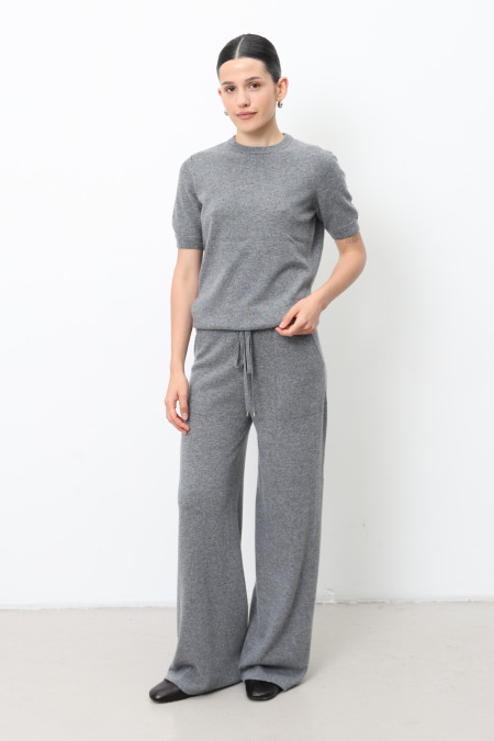 Gray Lambswool Trousers