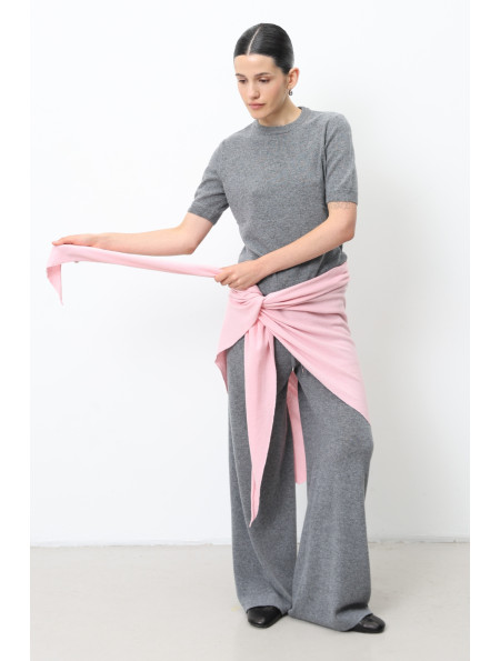 Soft Pink Lambswool Shawl 