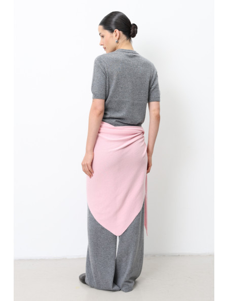 Soft Pink Lambswool Shawl 