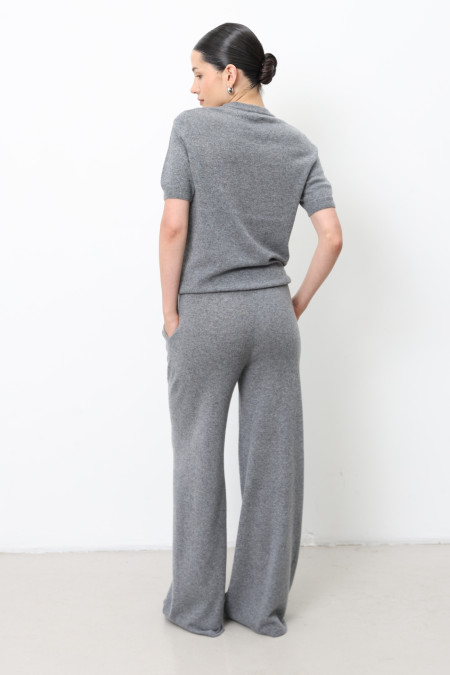 Gray Lambswool Trousers