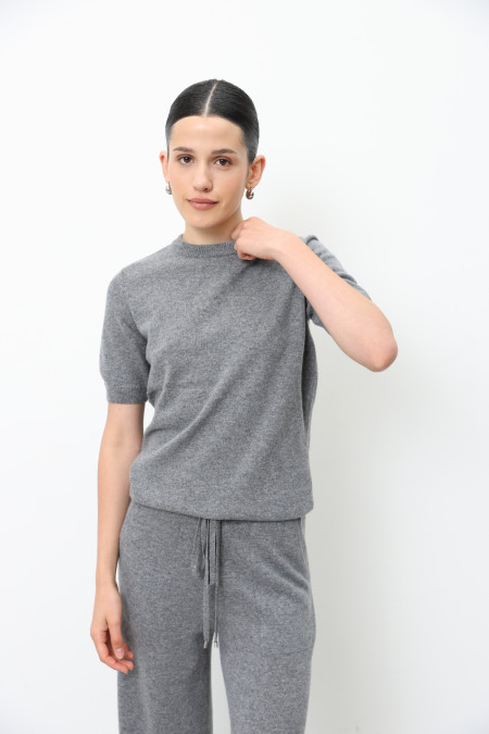 Gray Lambswool Trousers