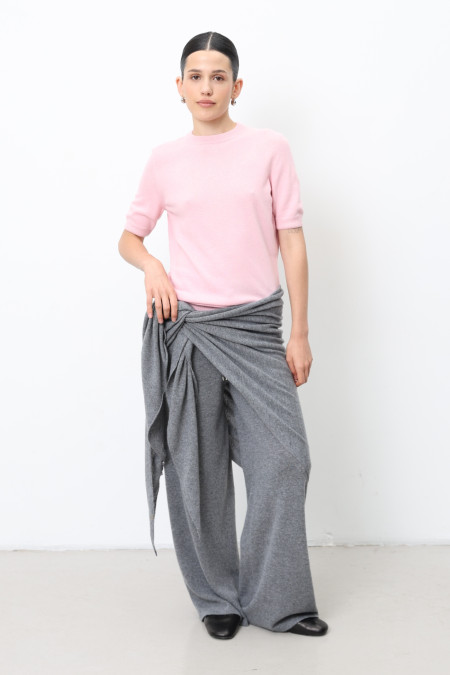 Soft Gray Lambswool Shawl 