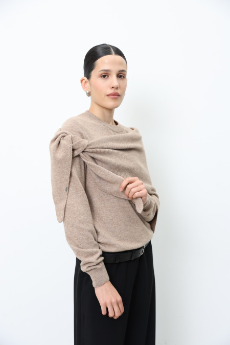 Soft Dark Beige Lambswool Shawl Soft Dark Beige Lambswool Shawl