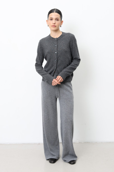 Basic Dark Gray Lambswool Jacket