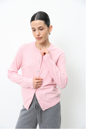Basic Pink Lambswool Jacket