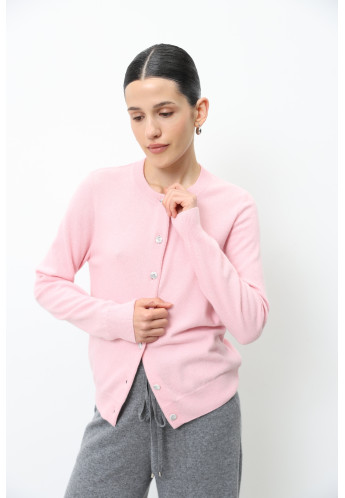 Базовий жакет з вовни ягнят рожевий