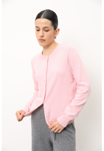 Базовий жакет з вовни ягнят рожевий