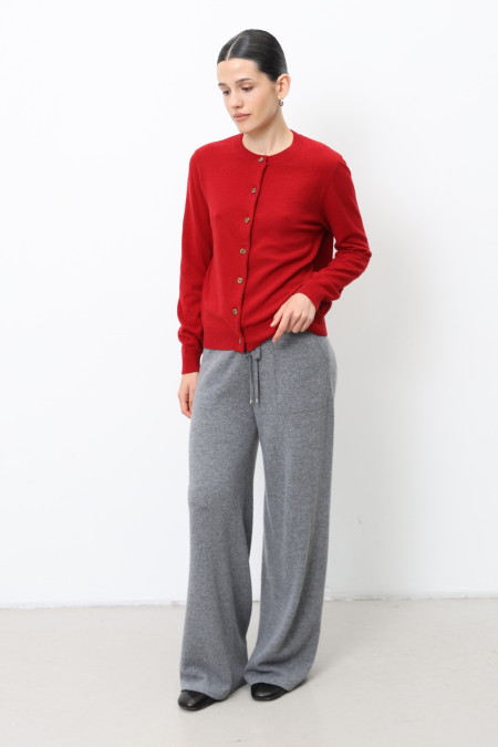 Basic Dark Red Lambswool Jacket