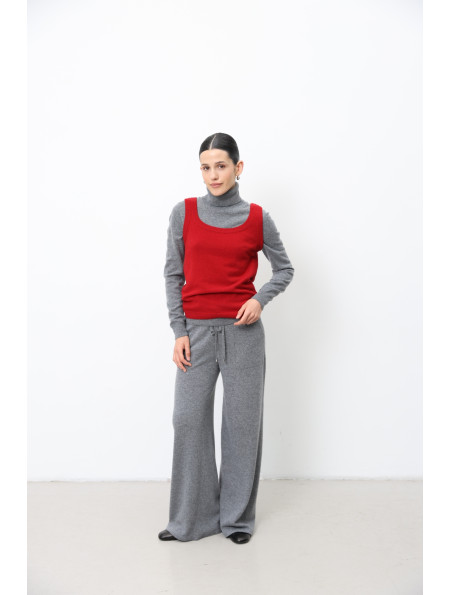 Basic Dark Red Lambswool Top