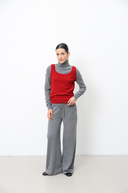 Basic Dark Red Lambswool Top