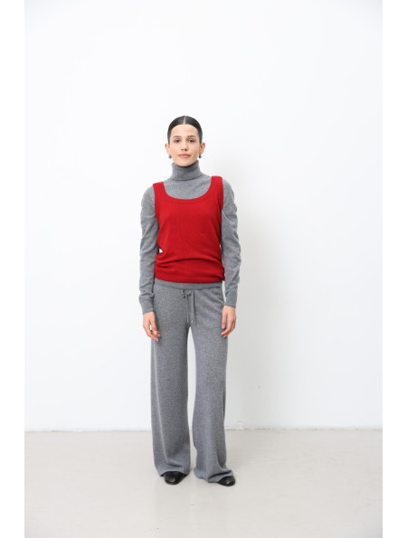 Basic Dark Red Lambswool Top