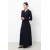 Navy 100% Merino Wool Dress With Collar