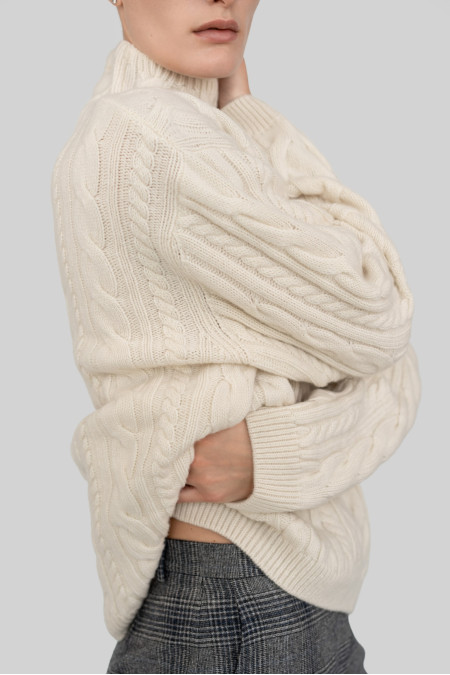 Off-White Cashmere And Wool Sweater