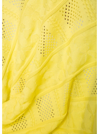 Cotton baby blanket 70x100 yellow