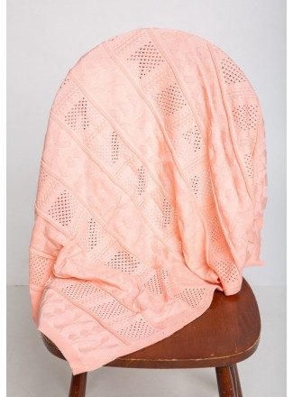 Cotton baby blanket 70x100 pink