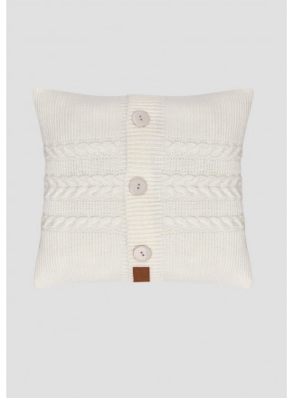 Cable knit pillow  45x45 off-white