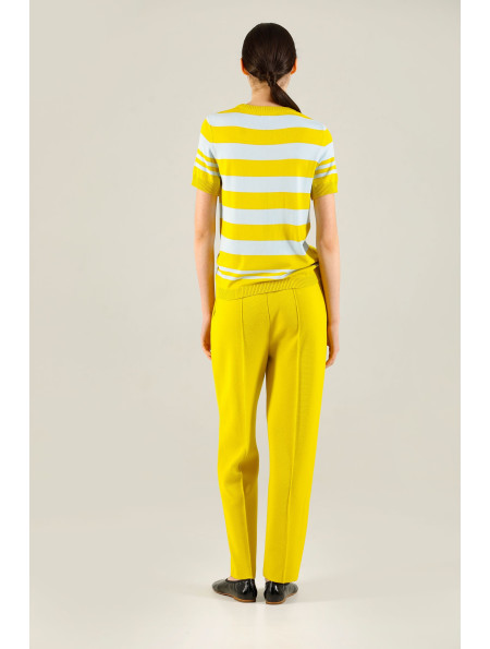 Mustard Knitted Trousers 