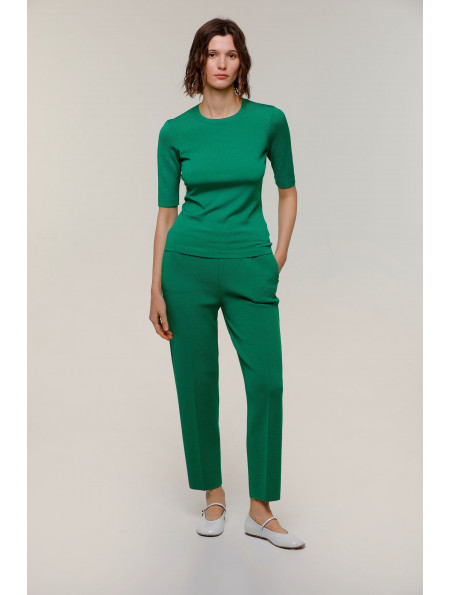 Green Knitted Trousers 