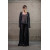 Black Translucent Textured Trousers