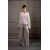 Grey Translucent Textured Trousers