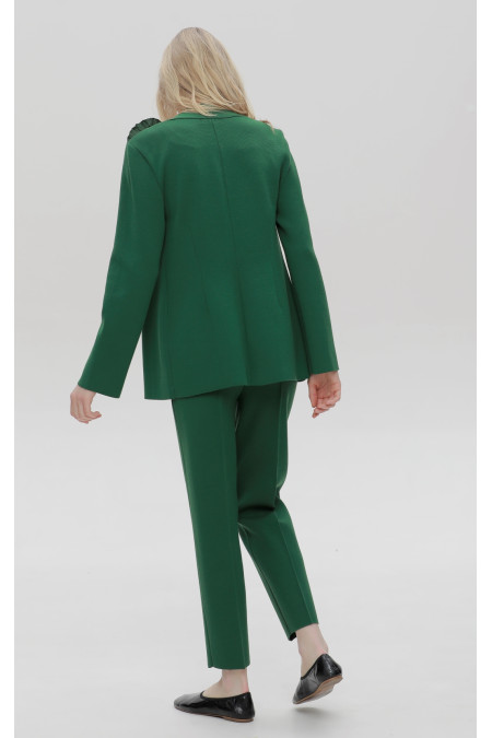Приталений піджак зелений