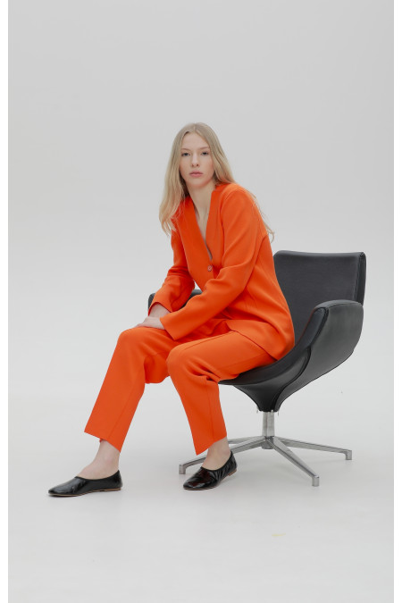 Orange Knitted Trousers 