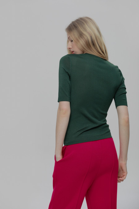 Трикотажные брюки с карманами ягодные Трикотажные брюки с карманами ягодные