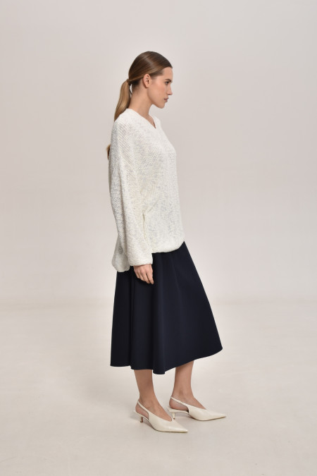 Лляна спідниця чорна