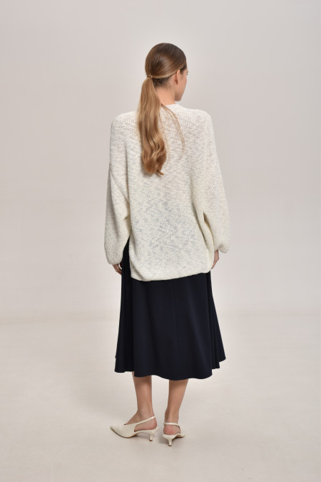 Лляна спідниця чорна